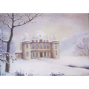 Château de Corbeville sous la neige